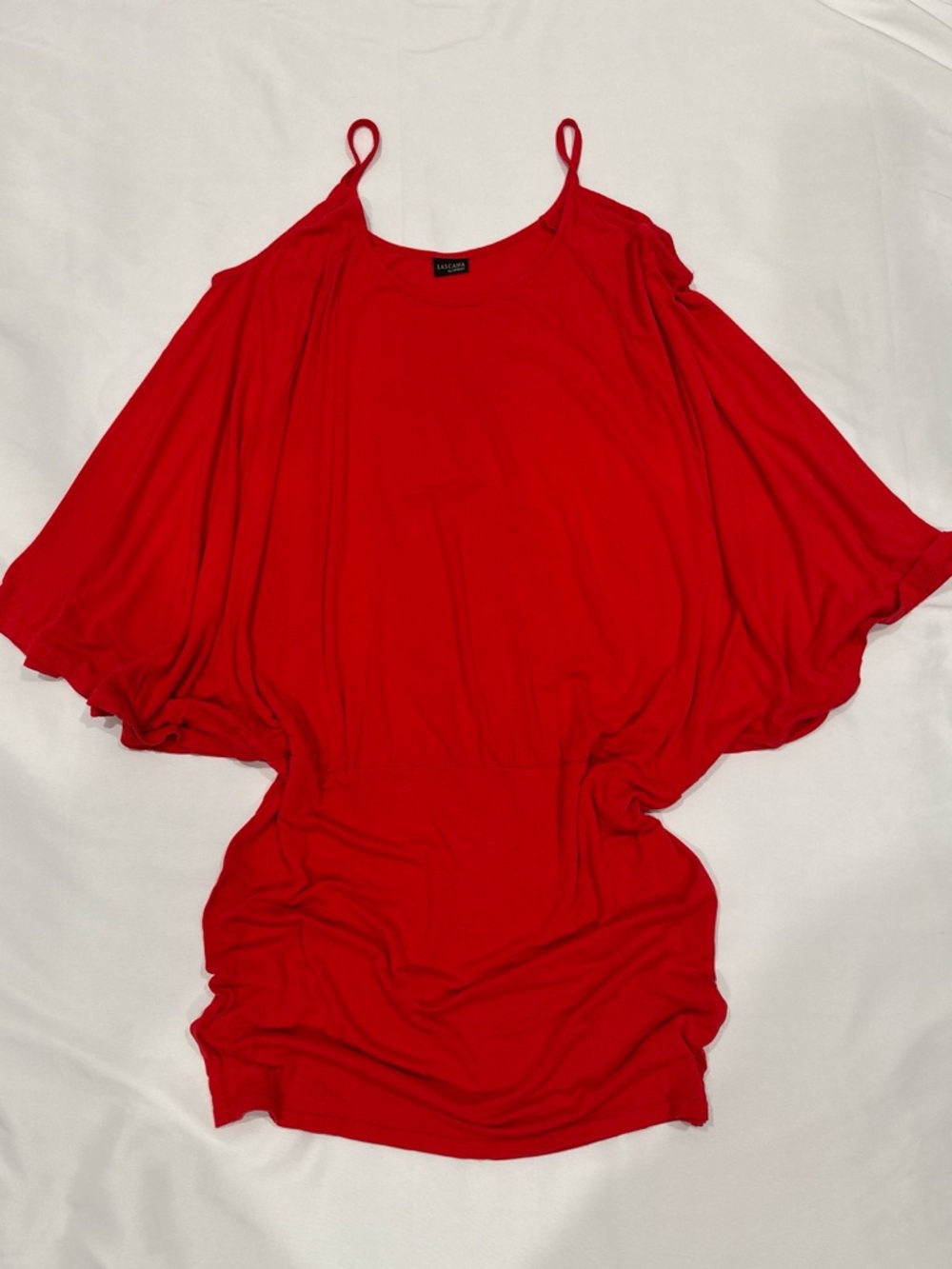 Lascana Red Off-Shoulder Draped Women’s Top